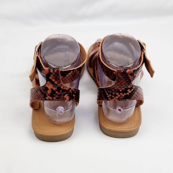 New Directions Greeway Snake Print  Strappy Sandals - Picture 5 of 9